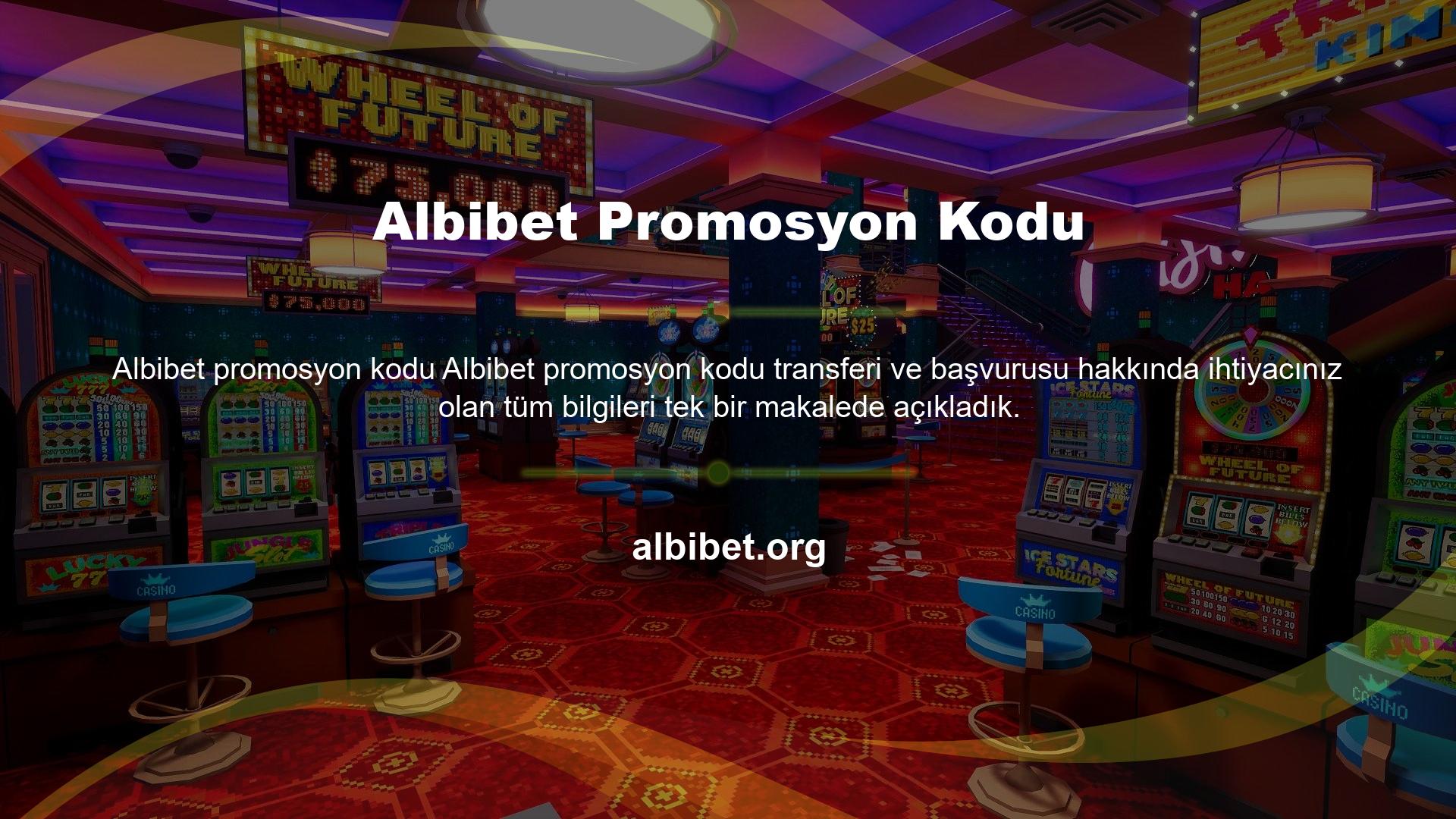 Albibet Promosyon Kodu Site birkaç çeşit yüksek fayda sağlayan bonus sunduğundan, birçok üyenin ilk istekleri etkinlik istekleridir